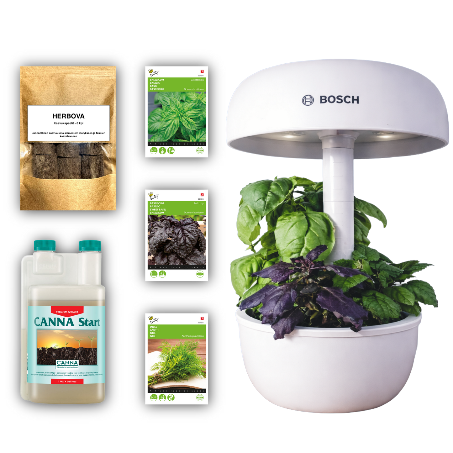 Bosch SmartGrow 3 Starter Kit – Herbs