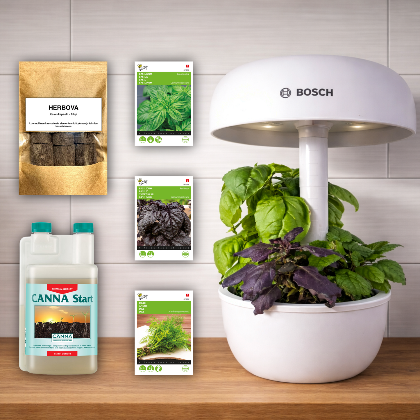 Bosch SmartGrow 3 Starter Kit – Herbs