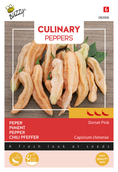 Dorset Pink chili siemenet – Buzzy Capsicum chinense
